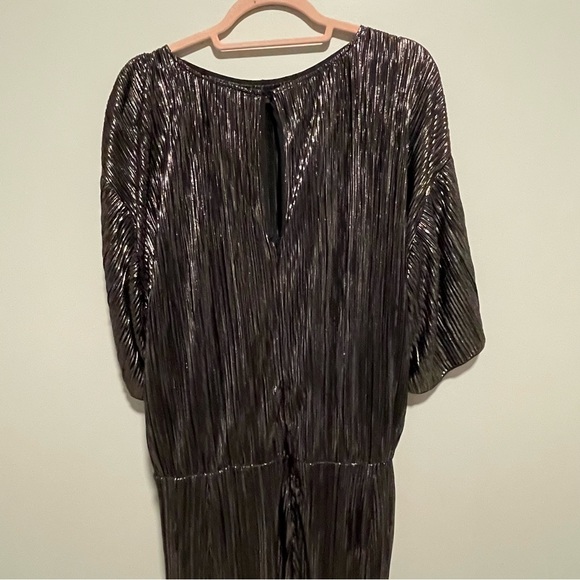 NWT Smash + Tess Tasia Jumpsuit in Black Metallic - Picture 7 of 11
